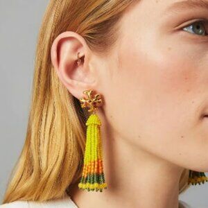 Roxanne Beaded Tassel Earring